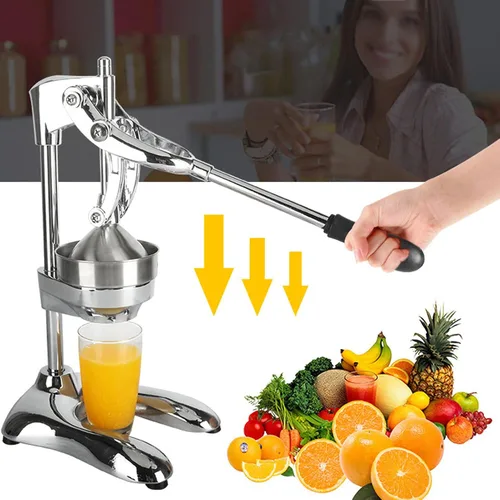 Miniatura 3 de Exprimidor manual de frutas de grado comercial, exprimidor de frutas de acero inoxidable resistente para uso en la cocina en el hogar, simplemente