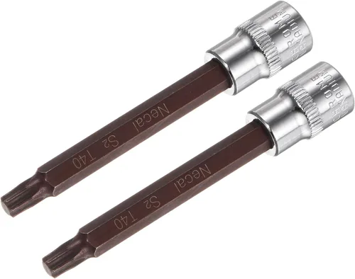 Miniatura 7 de uxcell 1/2-Inch Drive T30 Torx Bit Socket S2 Acero 3.937 in Longitud 2 Pcs