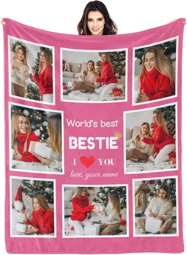 Miniatura 26 de Regalos para hija, mantas personalizadas con fotos, mejor manta para hija, manta personalizada con foto de niños, mantas personalizadas con collage