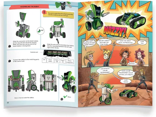 Miniatura 11 de Thames & Kosmos Robótica: máquinas inteligentes - Sidekick Construye un Rover de 4 ruedas y un robot de 2 ruedas Introducción personalizable a