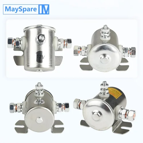 Miniatura 3 de MaySpare Max Transitorio 200A Trombetta 12V Solenoide Relé 3 Terminal Heavy Duty Winch Marine 24106 SPST 12 Voltios Solenoide