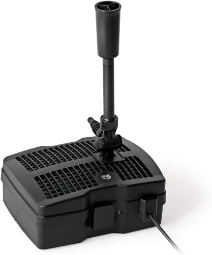 Goplus Bomba de filtro sumergible 4 en 1, bomba de fuente de 660 GPH con terilizador S de 9 W y 3 boquillas, sistema de limpieza de estanques de