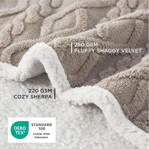 Miniatura 4 de Bedsure - Mantas impermeables para perros grandes - Manta para mascotas para protector de sofá lavable, manta de forro polar de coral jacquard