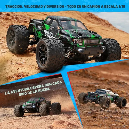 Miniatura 8 de HBX 1:18 Auto a escala todo terreno a control remoto 18859E, 30+MPH alta velocidad 4WD vehículo eléctrico con controlador de radio de 2.4 GHz