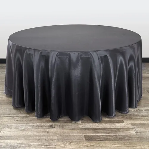 Miniatura 22 de YOUR CHAIR COVERS - Mantel redondo de satén de 120 pulgadas, color rubor, manteles de mesa redondos para mesas de banquete de 5 pies Blush