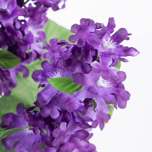 Miniatura 2 de Factory Direct Craft Arbusto lila artificial morado para arreglos florales de seda y exhibiciones de primavera (19 pulgadas)