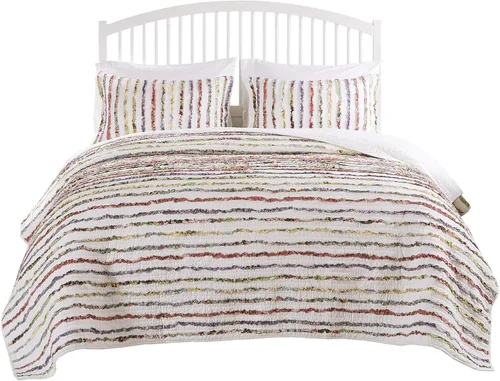 Miniatura 5 de Greenland Home Set de Colcha, Algodón, Multicolor, King