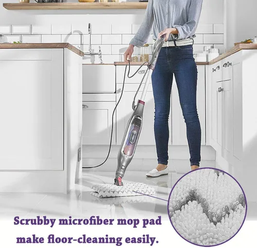 Miniatura 6 de Paquete de 2 almohadillas de repuesto para trapeador de vapor Shark Lift-Away Pro Steam Pocket Mop S3973 S3973D S3973WM y Genius Steam Pocket Mop