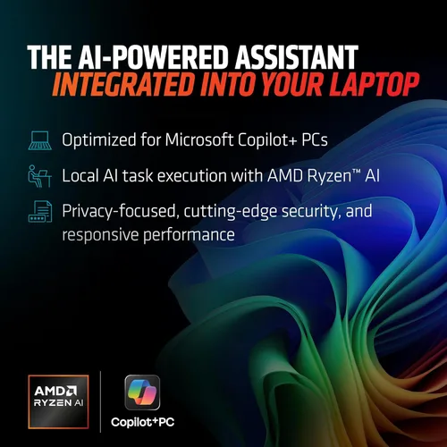 Miniatura 9 de ASUS Vivobook S 14 OLED Slim Laptop, AMD Ryzen AI 9 365 (10 núcleos), 24 GB, SSD de 1 TB, teclado RGB personalizable, plata fría, M5406WA-AH94