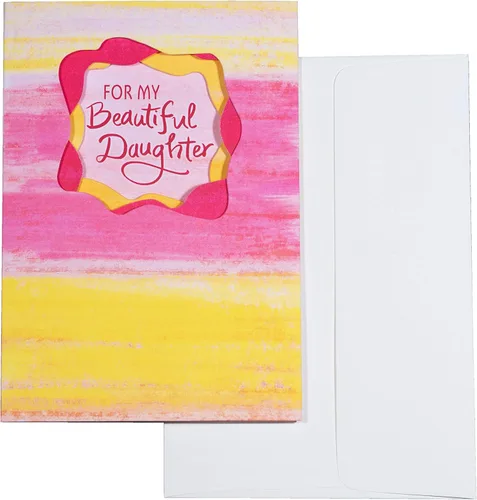 Blue Mountain Arts Tarjeta de felicitación "For My Beautiful Daughter" es la tarjeta perfecta de Navidad, cumpleaños, graduación o "I Love You" de