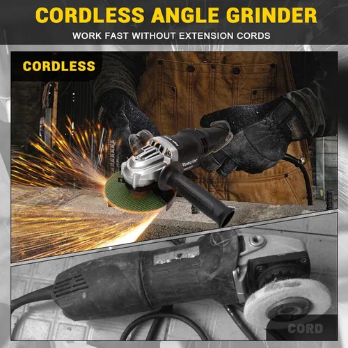 Miniatura 3 de Amoladora angular inalámbrica compatible con batería Dewalt de 20 V, amoladora sin escobillas de 10000 RPM de 4-1/2 pulgadas, amoladora de potencia