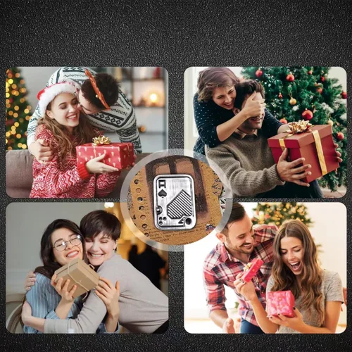 Miniatura 6 de Deslizador de Dedos, Tarjeta de Poker Metálica de 3 Capas, Clicker de Dedos, Juguetes para Dedos para Adultos, Alivian el Estrés, la Ansiedad