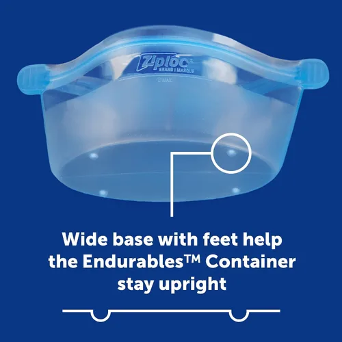 Miniatura 6 de Ziploc Endurables - Recipientes de silicona para almacenamiento de alimentos, aptos para microondas y ecológicos, recipiente pequeño, 2