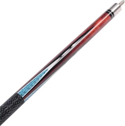 Miniatura 3 de Cuesoul Juego de taco de billar de madera de arce de 58 pulgadas, 19 oz/20 oz, punta de 11.5 mm/13 mm [peso ajustable] 19oz-rojo vino+estuche
