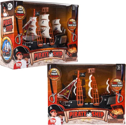 Miniatura 6 de Rhode Island Novelty - Barco pirata de 25 cm, uno por pedido