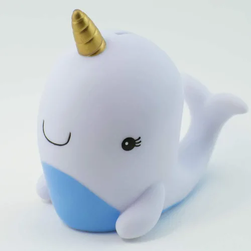 Miniatura 6 de Narwhal - Alcancía con forma de narval (narval de plástico para almacenar dinero, monedas, Miz) (1 narval por paquete)