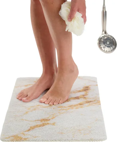 Miniatura 104 de Tapete de ducha antideslizante para bañera - Tapete de baño de lufa para baño - Tapete de baño de 40 x 16 pulgadas - Alfombra de baño antideslizante