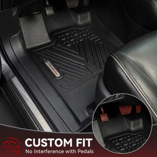 Miniatura 2 de YITAMOTOR Alfombrillas para Nissan Pathfinder 2013-2020, Infiniti QX60 2014-2020, JX35 2013, alfombrilla de goma TPE antideslizante para todo tipo