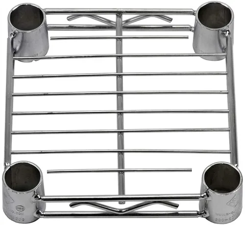 Miniatura 3 de Shelving Inc. Estantería de alambre cromado de 8 pulgadas de profundidad x 8 pulgadas de ancho con estantes de 2 niveles, capacidad de peso de 800