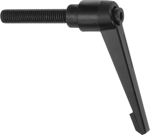 Miniatura 11 de uxcell Perillas ajustables M5 x 0.472 in, mango de rosca macho, botón de trinquete de liberación rápida, perno giratorio para maquinaria de torno