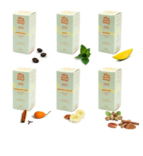Miniatura 6 de Trufas de chocolate espresso Bajo en azúcar refinado, hechas con dátiles e ingredientes naturales Snack saludable para llevar 4 trufas/caja