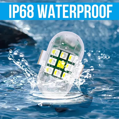 Miniatura 4 de 4 Piezas Luces Estroboscópicas Inalámbricas con Control Remoto - MIRUNNY 7 Colores Alta Luminosidad Anti Colisión Luces Intermitentes Recargables