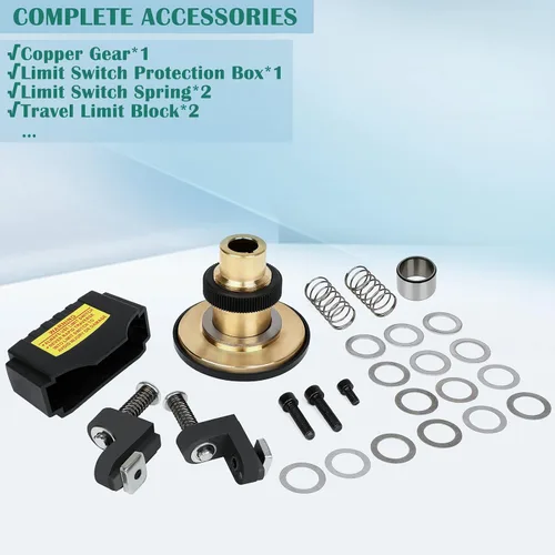 Miniatura 6 de Eje X de alimentación eléctrica para fresadora Torque de 450 in-lb, fresadora de mesa de 0-200 rpm, alimentación de potencia de 110 V