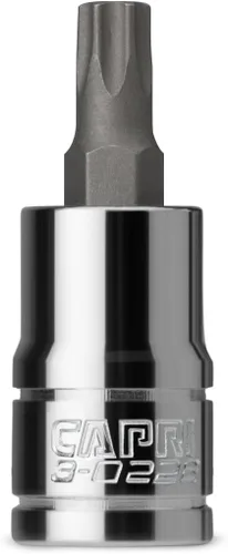 Miniatura 13 de Capri Tools T6 Star Bit Socket, unidad de 1/4 pulgadas
