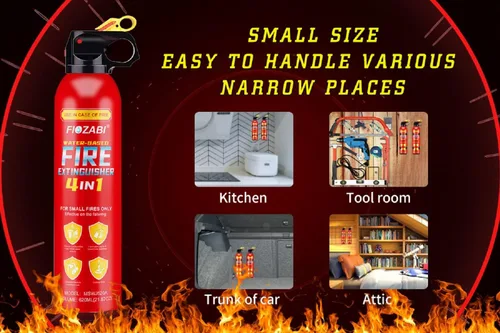 Miniatura 3 de Extintor de incendios portátil con soporte que puede evitar el reencendido, mejor adecuado para la casa, automóvil, camión, barco, cocina, hogar
