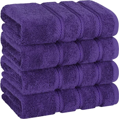 Miniatura 99 de American Soft Linen - Juego de 4 toallas, 100% de algodón turco, 27 x 54 pulgadas, tamaño extragrande, toallas para la ducha, color amarillo