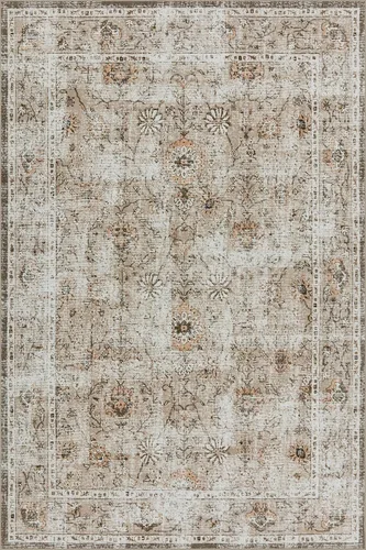 Miniatura 6 de LIMON HOME Alfombra de Área Lavable 6x9, Alfombras Grandes y Suaves para Sala de Estar Alfombra Floral Vintage Beige de 6 por 9 Alfombras de Área
