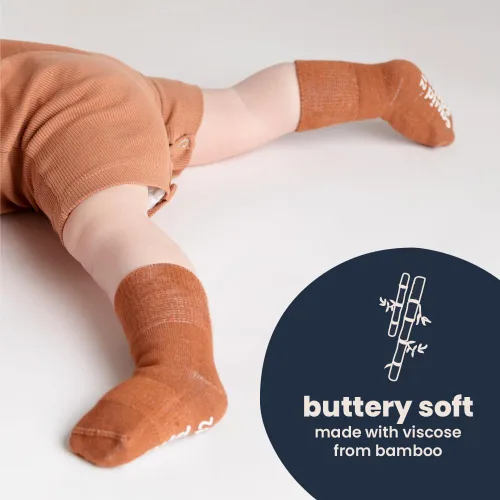 Miniatura 106 de squid socks Calcetines de viscosa de bambú 0-6M, 6-12M, 12-24M y 2T-3T Calcetines que se mantienen puestos