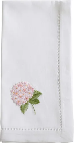 Miniatura 73 de Juego de 6 servilletas bordadas de magnolia hechas a mano con borde cosido