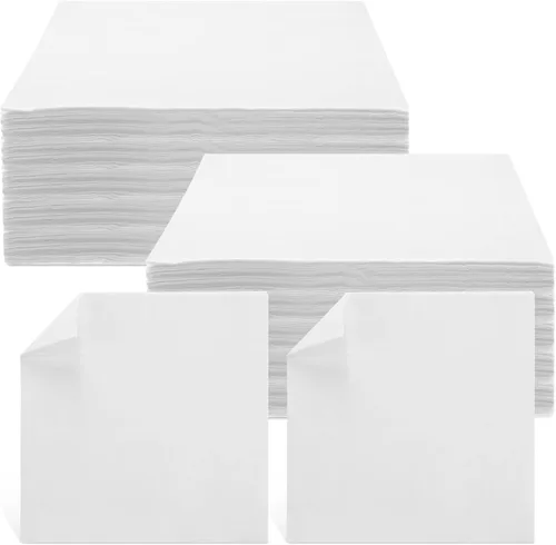 Miniatura 8 de Tranqun 100 paños de limpieza de microfibra desechables a granel de 12 x 12 pulgadas, paños sin pelusas, no abrasivos, trapos de limpieza