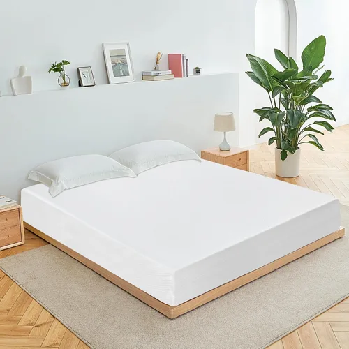 BestMassage Colchón de espuma viscoelástica de gel de 12 pulgadas para sueño fresco y alivio de presión, colchón Queen de firmeza media para niños