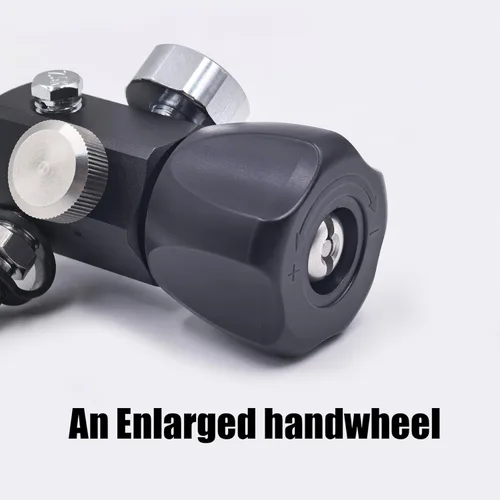 Miniatura 8 de Adaptador de Estación de Llenado de Válvula DIN 4500psi/300bar con Manguera de 20 Pulgadas y Medidor Dual para Cargar Tanque de Buceo, Paintball