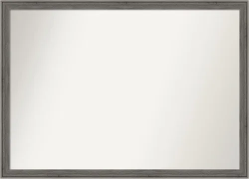 Miniatura 90 de Amanti Art Espejo personalizado, espejo de baño gris plomo a rayas, espejo de pared o espejo de tocador de baño sobre el fregadero
