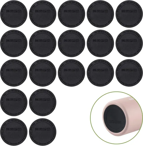 Miniatura 8 de HOYDATE Parte inferior de goma para vasos de sublimación, parte inferior protectora de silicona antideslizante con adhesivo para vasos delgados