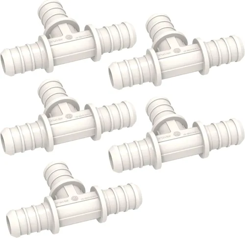Miniatura 8 de SEAFLO Acoplamiento de tubería PEX de plástico de 90 grados 1/2" Barb x 1/2" adaptador de codo de ajuste de púas compatible con tubo PEX o PE-RT