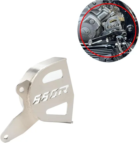 Miniatura 2 de Raptor 660R - Protector de caja de acero inoxidable cepillado – Cubierta de piñón resistente y guía de cadena Reemplazo directo para OEM