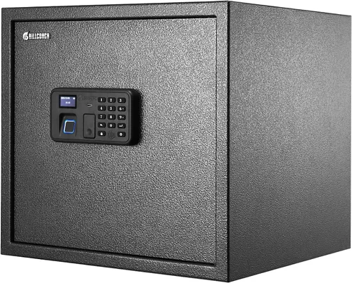 Miniatura 11 de Caja de seguridad inteligente BILLCONCH para múltiples pistolas - Caja fuerte con cerradura biométrica automática y pantalla LCD/guía