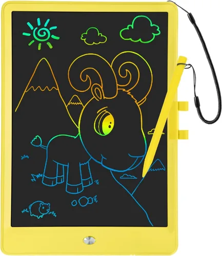 Tableta de escritura LCD para niños de 10 pulgadas, almohadilla de dibujo reutilizable y borrable, tablero de escritura electrónico para niños y