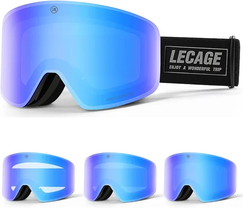 Miniatura 11 de OTG - Gafas de esquí fotocromáticas sin marco, adaptables a la luz, antiniebla, protección UV, para snowboard y nieve, para hombres y mujeres