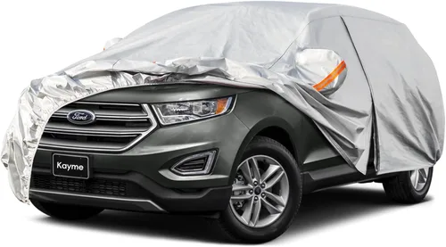 Miniatura 73 de Kayme - Cubierta completa impermeable de 6 capas para automóvil, apta para todo clima, protección para exteriores contra lluvia, rayos ultravioleta