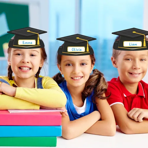 Miniatura 2 de D4DREAM 24pcs Paper Crowns Craft Kits Adjustable Paper Caps Hats for Kids Students Kindergarten Preschool Party Supplies