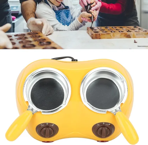 Miniatura 8 de Olla para fundir chocolate, mini olla eléctrica para fondue con doble olla de fusión, máquina de templado de chocolate de queso para derretir