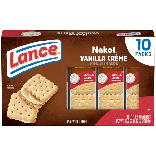 Miniatura 27 de Lance Galletas tipo sándwich, hechas con galletas integrales, mantequilla de maní, 10 paquetes individuales