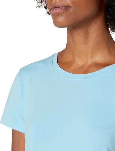 Miniatura 4 de Tienda Essentials Camiseta Tech Stretch de manga corta con cuello redondo para mujer (disponible en tallas grandes), varios paquetes