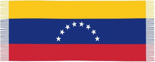 Miniatura 3 de ZGXJJPP Bufanda de gran tamaño con borla para mujer con la bandera de Venezuela, Multicolor