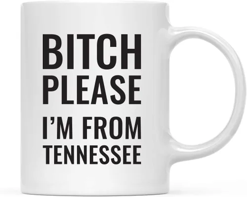 Miniatura 89 de Andaz Press Taza de café de 11 onzas, regalo de broma, Bitch Please I'm from Alabama, paquete de 1, incluye caja de regalo, divertidas ideas